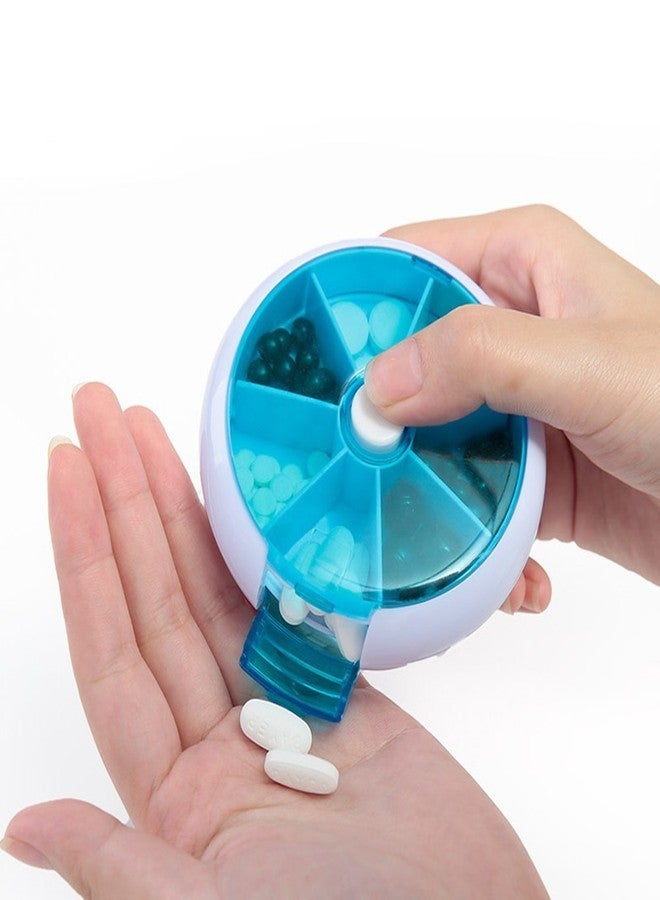 MXY Pill Box Reverse 7 Days Pill Dispenser Weekly Medicine Case Travel Drug Case Vitamin Holder - Image 2